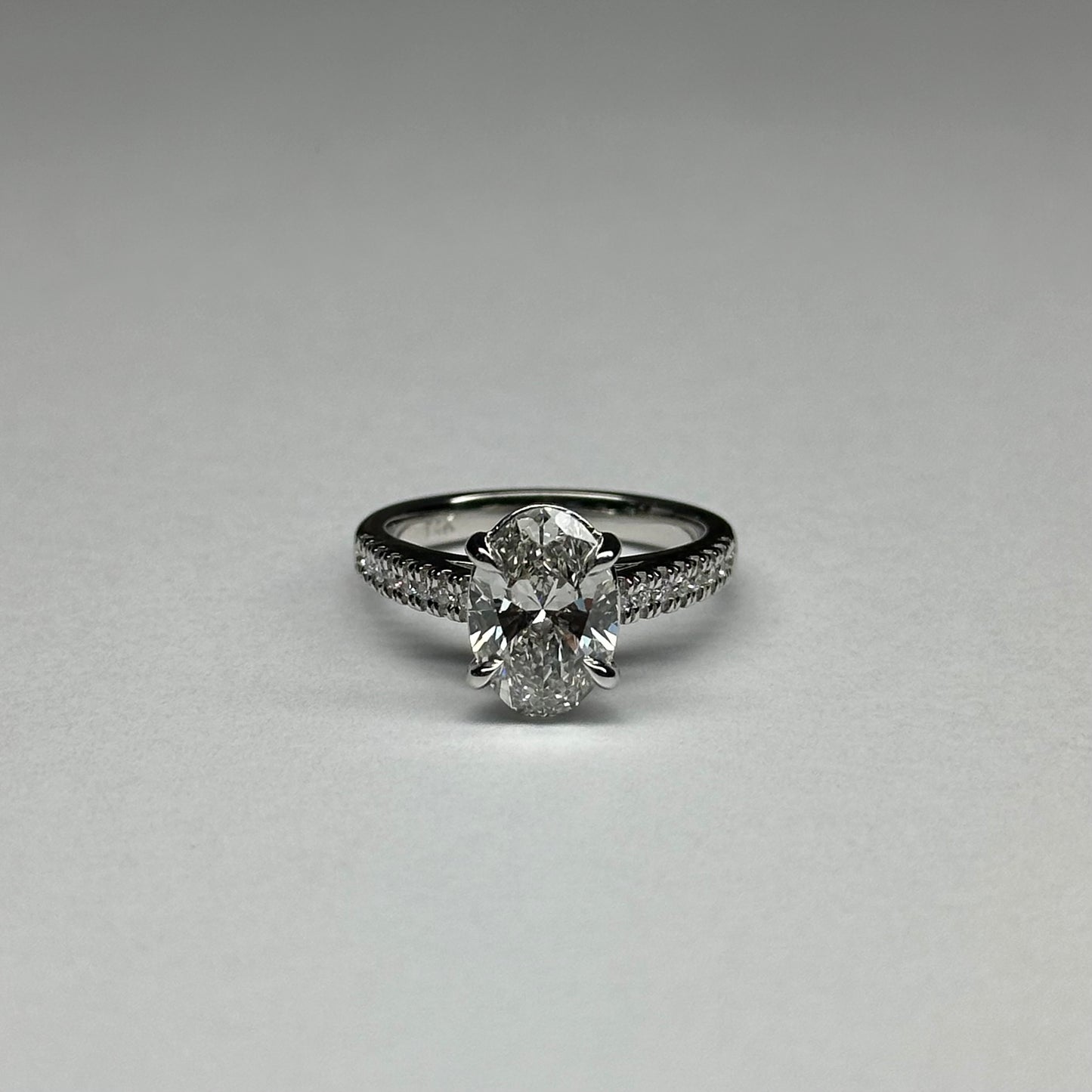 1.93ct Oval Lab Diamond Engagement Ring
