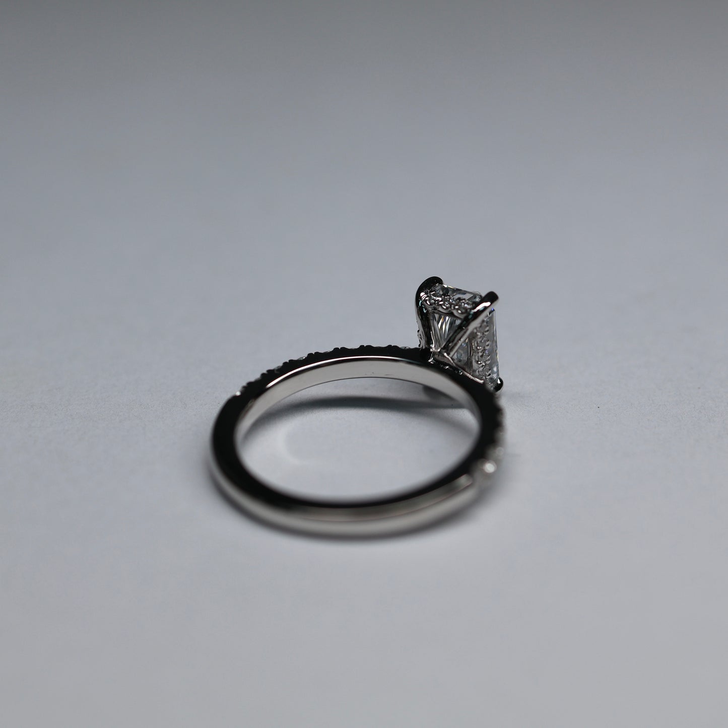 2.36 Carat Radiant Lab Diamond Engagement Ring