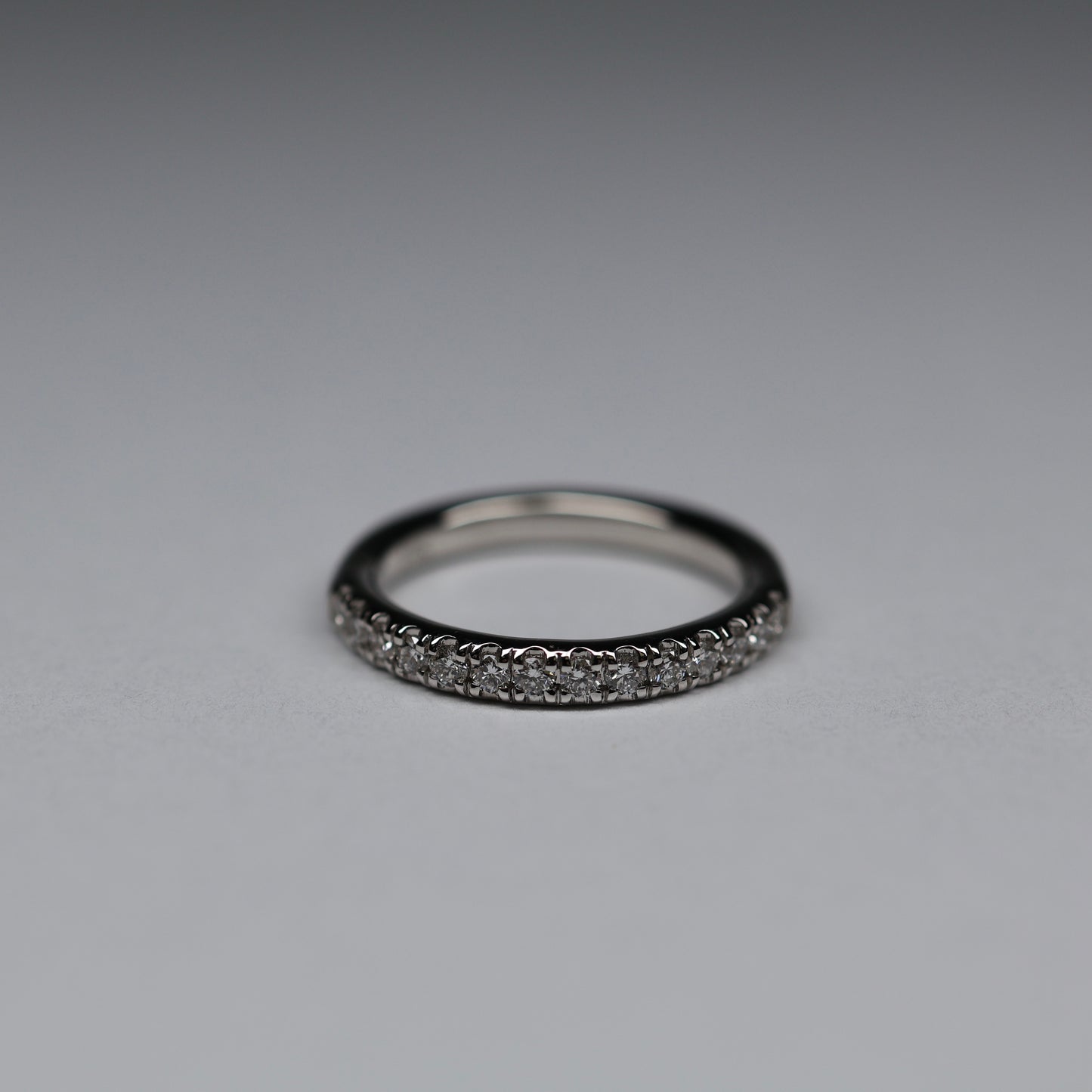 14K Lab Diamond Half Eternity Ring