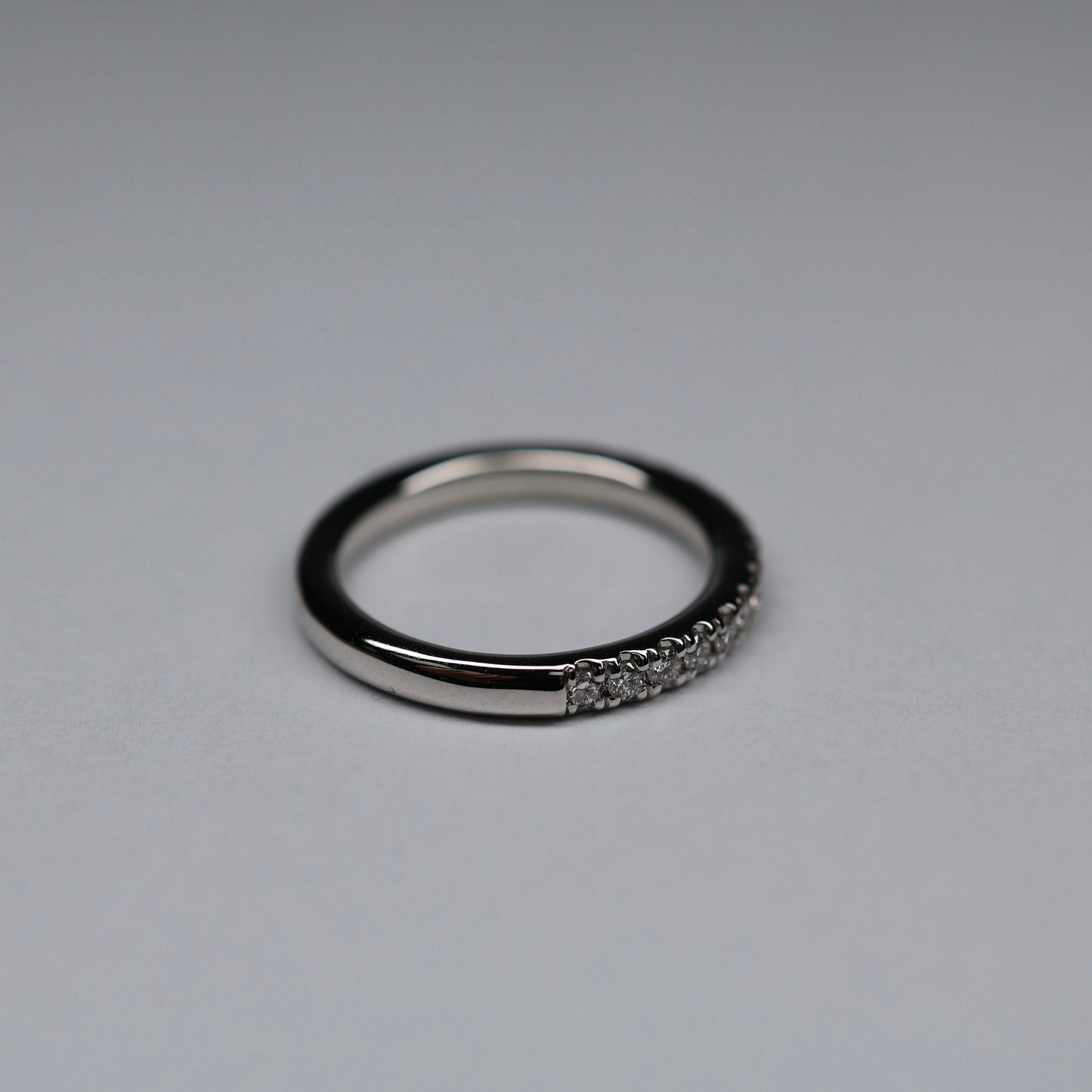 14K Lab Diamond Half Eternity Ring